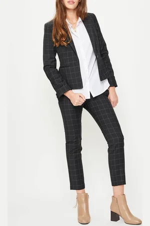 Paul Smith Veste en Laine à carreaux noir/blanc