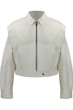 AMERICO VESPUCCI Veste 100% Cuir blanche