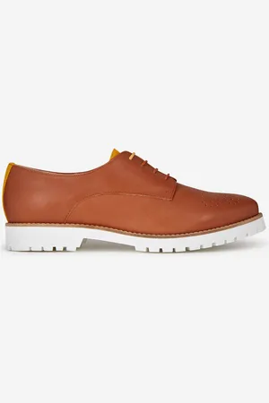 Mellow Yellow Derbies en Cuir Foilou
