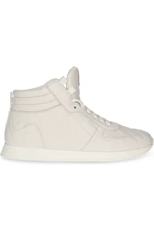 Fendi Baskets en Cuir montantes blanches