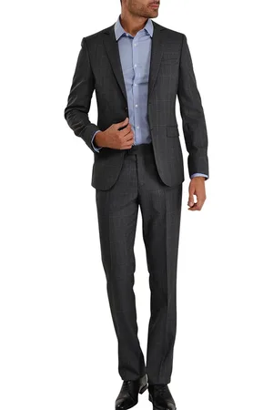 Comptoir GL Veste de Costume 100% Laine Jeje grise