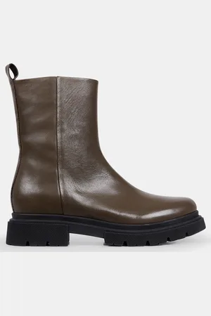 Galeries Lafayette Boots Pendra en Cuir lisse