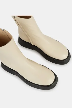 Wandler Boots en Cuir Maika écrues