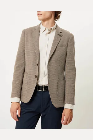 Scotch&Soda Veste de costume à carreaux beige/marron