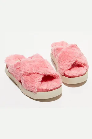 UGG Chaussons mules fourrés Fuzz Sugar en matériaux végétaux
