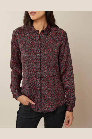 Zapa Chemise Carine imprimé noir/rouge