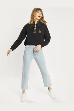 Scotch&Soda Jean boyfriend crop det couture