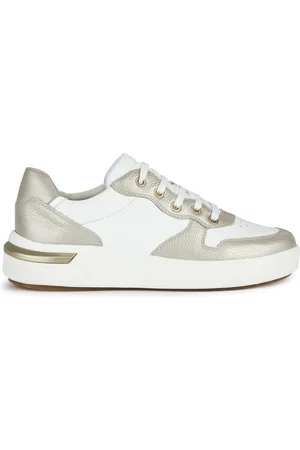 Geox Baskets en Cuir Dalyla blanc/doré