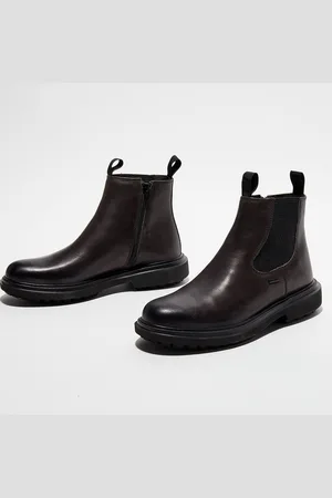 Geox Chelsea boots en Cuir Faloria noires