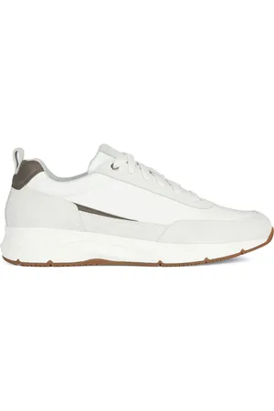 Geox Baskets en Velours de Cuir Radente blanc cassé/blanc