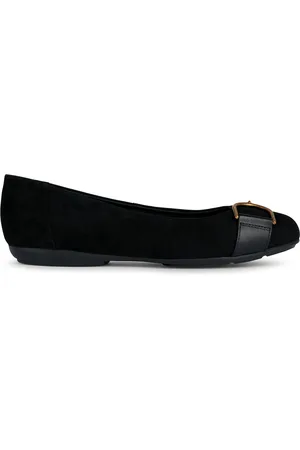 Geox Ballerines en Velours de Cuir Annytah noires
