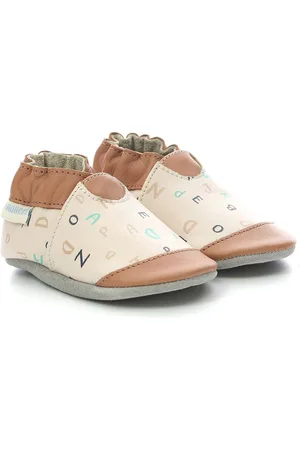 Robeez Chaussons en Cuir Myriam marron/beige