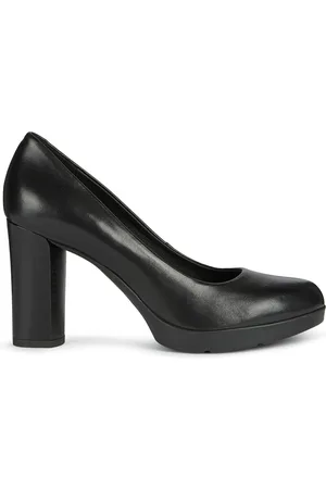 Geox Escarpins en Cuir Anylla noires - Talon 9 cm