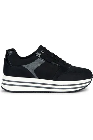 Geox Baskets en Cuir Kency noires