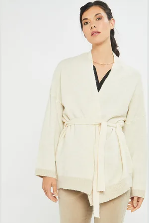 Lauren Vidal Gilet ceinturé Ciara