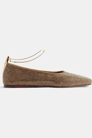 Maria Luca Ballerines en Cuir strass