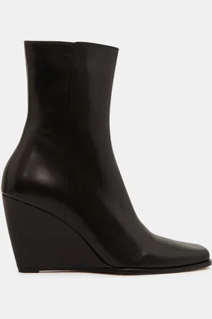 Wandler Boots en Cuir Gaia noires - Talon 8,5 cm