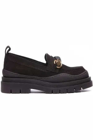 See by Chloé Mocassins en Velours de Cuir noirs