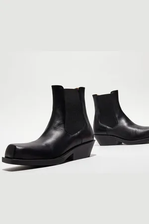 Marni Chelsea boots en Cuir Lucie noires - Talon 5 cm