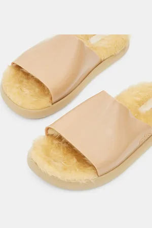 Melissa Mules fourrées Auré beiges