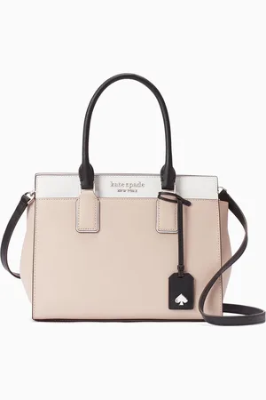 Kate Spade Sac à main en Cuir Cameron beige/blanc/noir - 27,5x21x15 cm