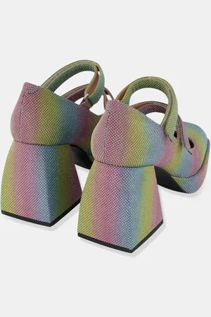 NODALETO Sandales Julie multicolores - Talon 10 cm
