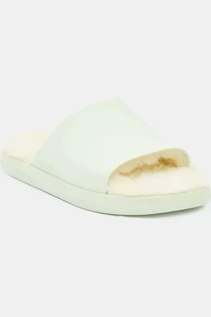 Melissa Mules fourrées Auré vert clair