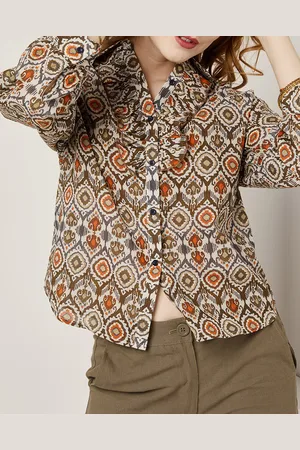 See u soon Chemise Lisa imprimée marron/multicolore