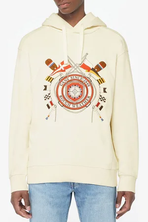 GANT Sweat brodé Boussole écru
