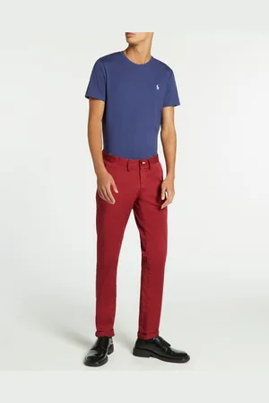 GANT Pantalon chino ajusté rouge