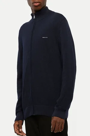 GANT Gilet zippé Armure bleu