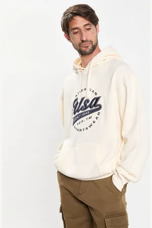 GANT Sweat Hood Usa écru