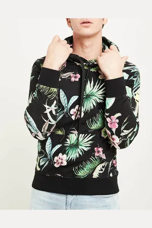 Replay Sweat Tropical Print noir/multicolore