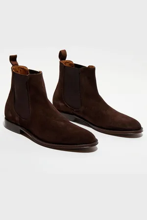 Hackett Chelsea Boots en Velours de Cuir