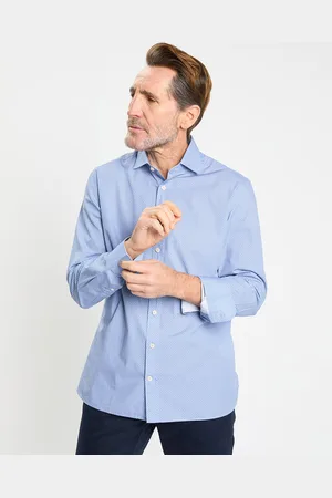 Hackett Chemise Slim Fit imprimée bleue