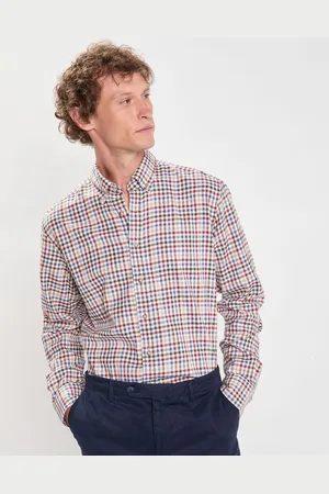Hackett Chemise Slim Fit en Flanelle Vichy
