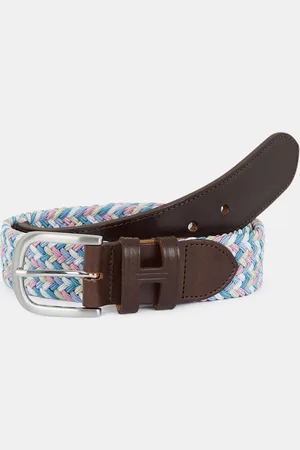Hackett Ceinture Tressée Tissu bleu/rose