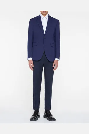 Hackett Veste de Costume en Laine mélangée bleue