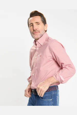 Hackett Chemise Slim Fit Pop à micro vichy rouge/blanc