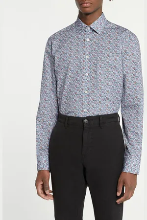 Hackett Chemise Slim Fit à imprimé floral bleue