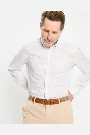 Hackett Chemise Slim Fit à imprimé foulard blanche
