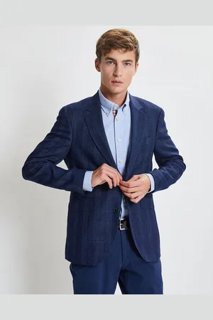 Hackett Veste en Laine & Lin mélangés Light Prince de Galles