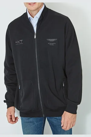 Hackett Gilet zippé 100% Laine Aston Martin Racing noir