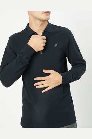 Hackett Polo Regular Fit Col Zip Contrast