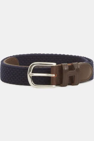Hackett Ceinture Elastique Tressée bleue