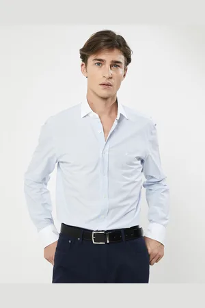 Hackett Chemise Slim Fit à fines rayures bleue