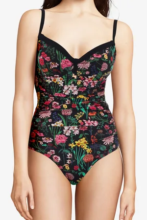 Chantelle Maillot de bain 1 Pièce enveloppant Flowers imprimé
