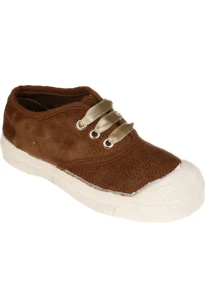 Bensimon Tennis basses en Velours Vintage lacets