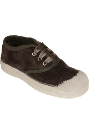 Bensimon Tennis basses en Velours Vintage lacets