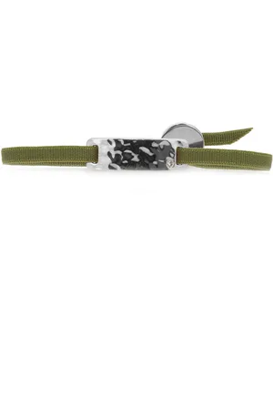 Les Interchangeables Bracelet Plaque Ruban Granite Strass